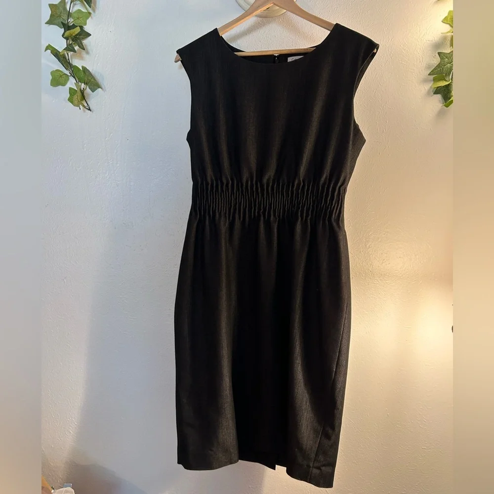 Calvin Klein Charcoal Black Sleeveless Dress - Picture 2 of 12
